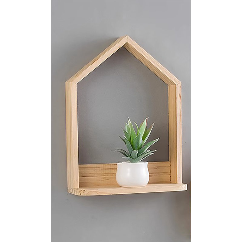 Tablette flottante en bois Tauri, H 13,39 po x l 9,84 po x P 3,94 po