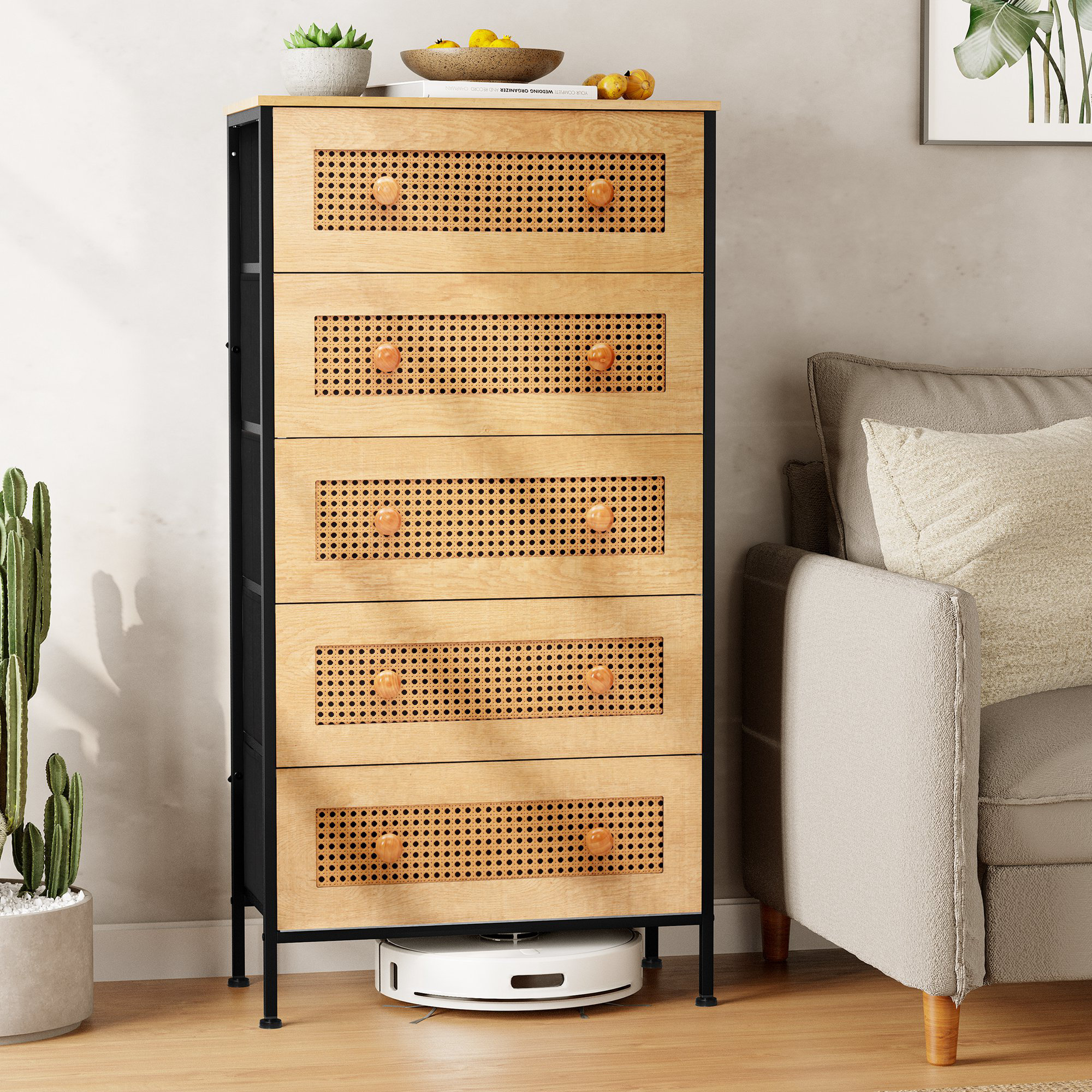 Bay Isle Home™ Abegail 5 Drawer Dresser And Reviews Wayfair Canada