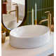 Vox® Vitreous China Oval Vessel Bathroom Sink with Overflow