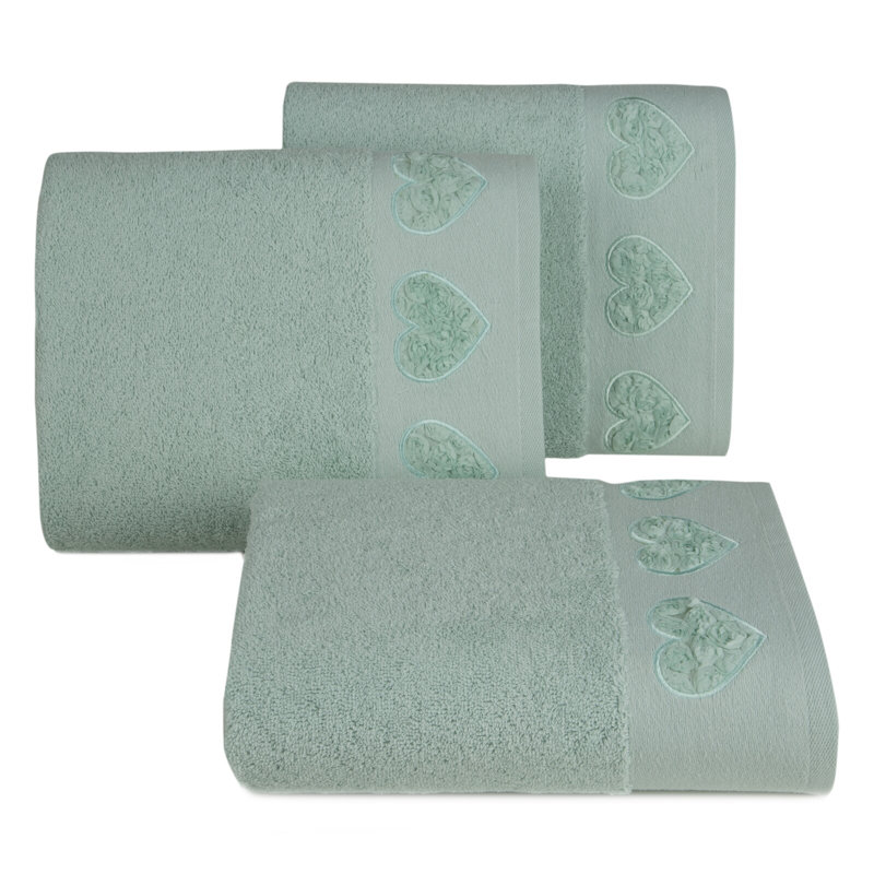 Huibert Midweight Jacquard Hand Towel, Mint