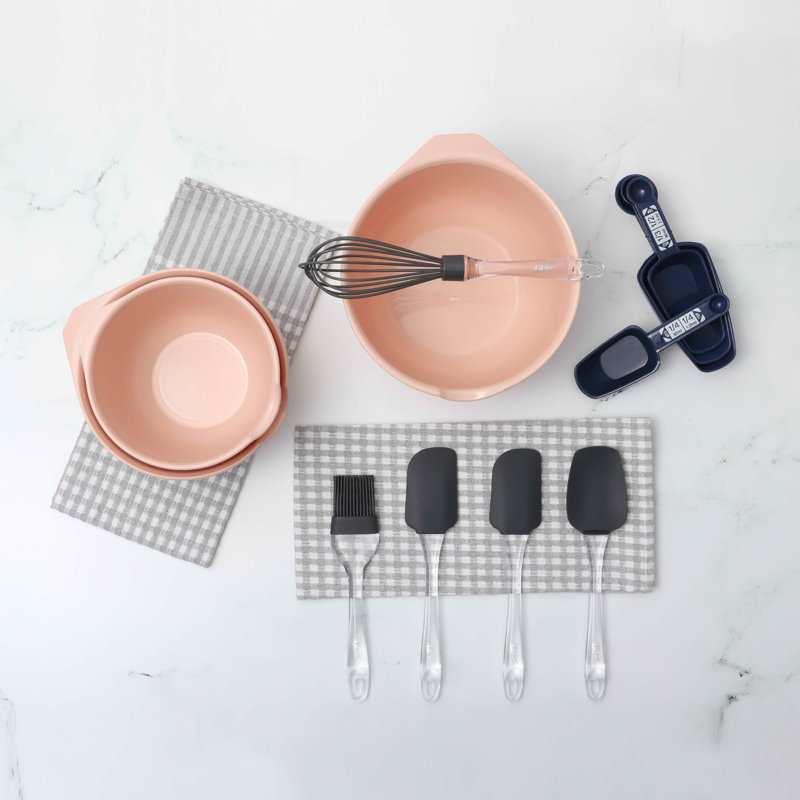 Ensemble de 12 bases de cuisson Glad en différentes couleurs, BlushGray