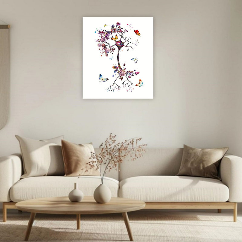 Art mural 24 po x 36 po Nerve Cell