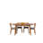 Phoibos Extendable Oak Solid Wood Dining Table-392357405