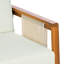 Fauteuil club d'extérieur, structure en bois d'acacia avec accents textilène, coussin hydrofuge pour patio / cour arrière / terrasse