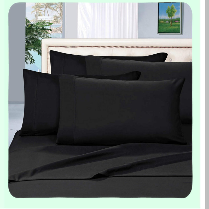 LuxurySoft Wrinkle-Free Hotel Bed Sheet Set - 1500 Thread Count - Ultra Soft & Luxurious - 4 Piece Set, Queen Sheet Set