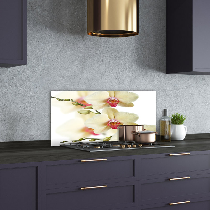 Lucyann 50cm W x 100cm L Glass Peel and Stick Panel