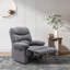 Velvet Manual Swivel Recliner