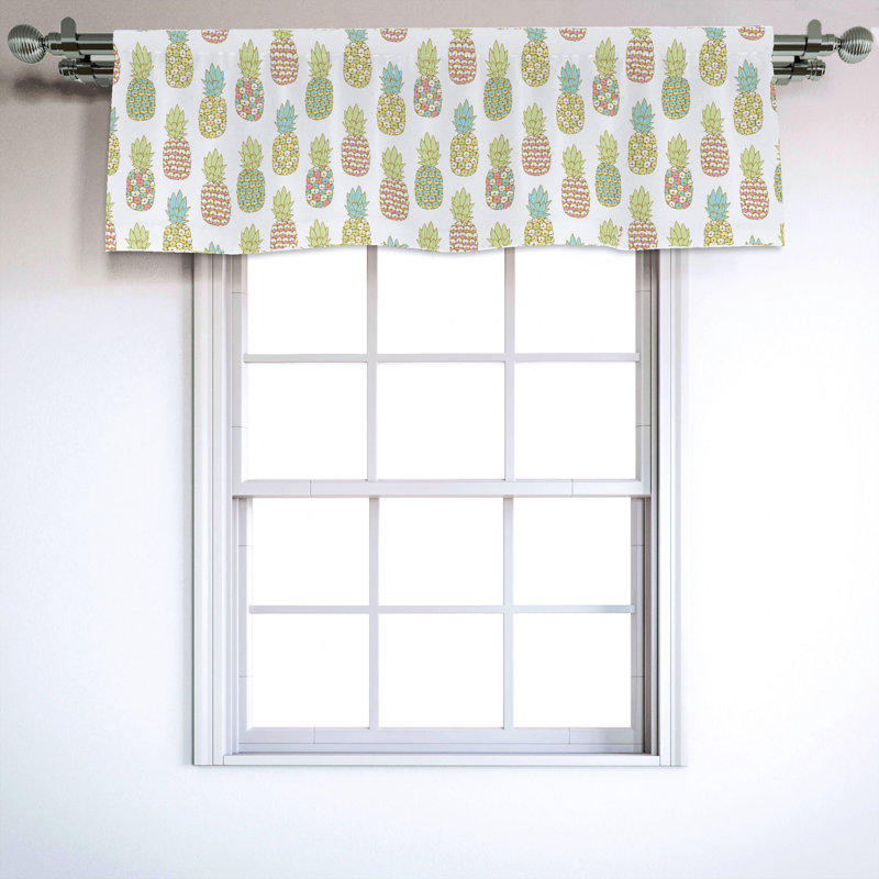 Sateen Ruffled Window Valance