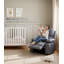 Fauteuil inclinable électrique pour le salon, fauteuil inclinable électrique de massage pivotant à 360 °, avec massage et chaleur, port USB, porte-gobelets, poche latérale