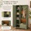 Arbre d'entrée Estate avec banc de rangement rabattable, armoire haute avec tablettes réglables et fixes et quincaillerie anti-basculement-133416275