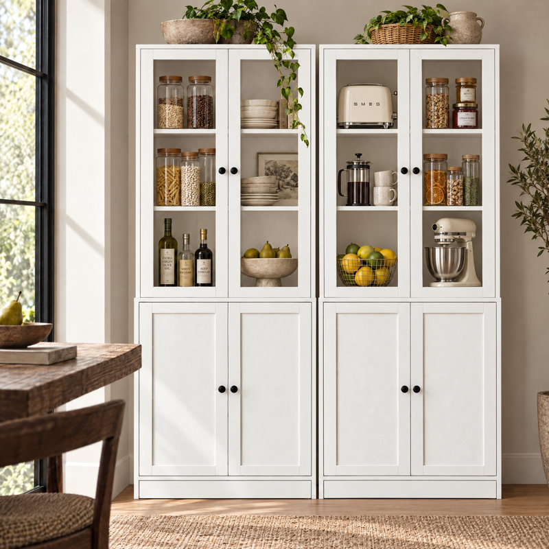 71" H X 23.6" W Kitchen Pantry,White, White