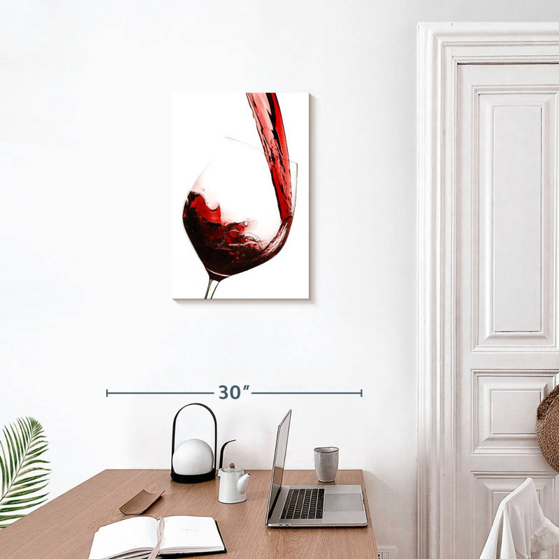 Yarlin Red Wine Flow, 24" H x 16" W