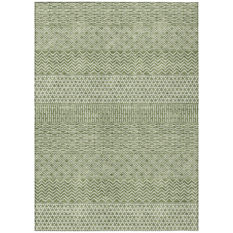 Tisdell Area Rug with Non-Slip Backing, Rectangle 1'8" x 2'6"