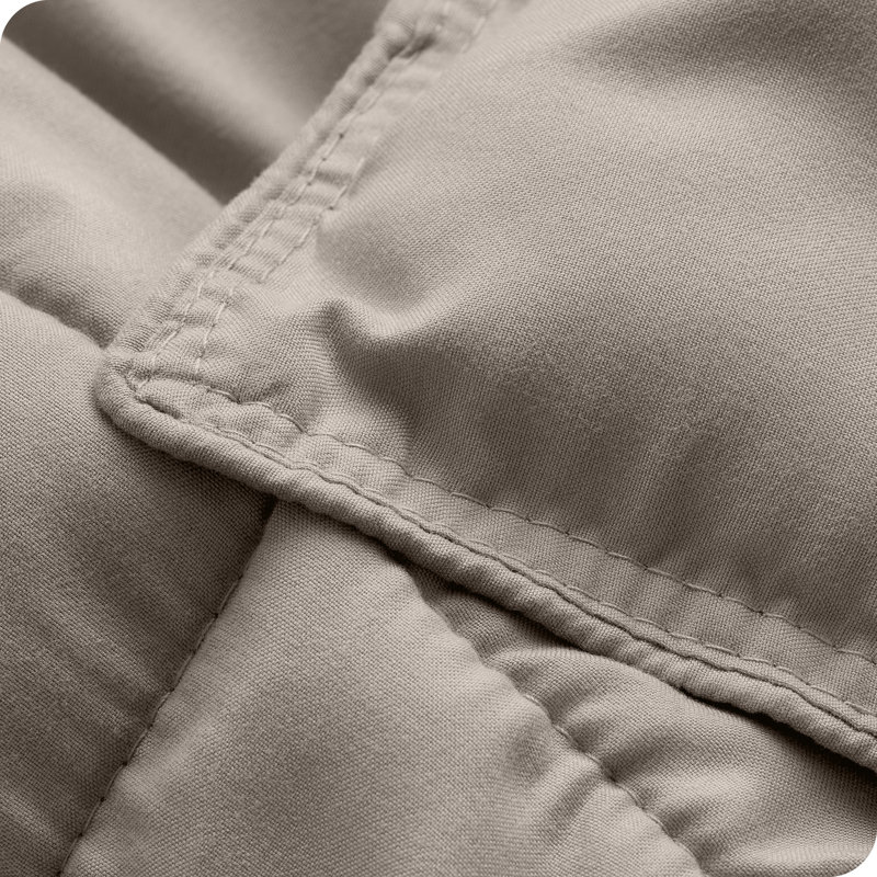 Ensemble d'édredon ultra-doux toutes saisons, Édredon pour très grand lit + 2 très grandes ta, Kaki