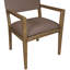 Chaise de salle à manger en cuir Vina-74330773-74330775