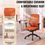  Chaise de bureau ergonomique avec accoudoirs 3D, chaise d'ordinateur en filet respirant avec dossier réglable, chaise de bureau avec coussin épais pour le bureau personnel et l'utilisation commerciale-49486154