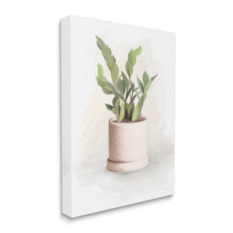 «Pots Herb Plant Minimal Gardening» par House Fenway - peinture sur toile tendue, H 20 po x l 16 po x P 1,5 po