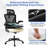 Ergonomic Mesh Office Chair w/ Lumbar Support 2D Headrest Flip-up Padded Arms