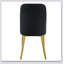 chaises de salle à manger modernes, dossier en cuir de polyuréthane lisse, pieds en métal pour une expérience confortable à la maison pour les cuisines, les chambres et les bureaux.-384514009-384514010