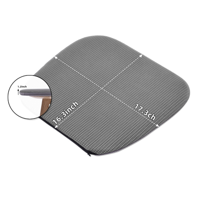 Coussin 2 pièces Elbys Hokku Designs, gris
