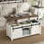 Rustic Brown Top/White Base selected