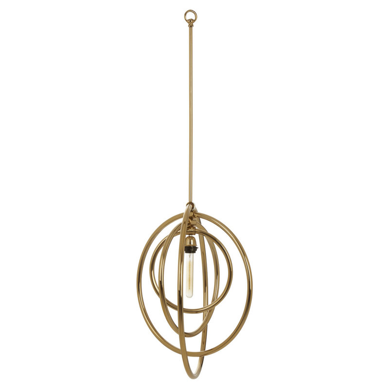 Bovina 1 - Light Gold Geometric Pendant