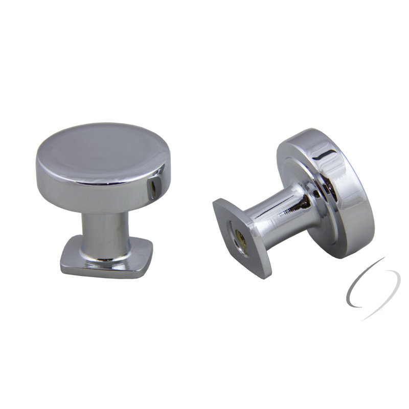 Poignée cylindrique de 1 po de diamètre, Chrome poli