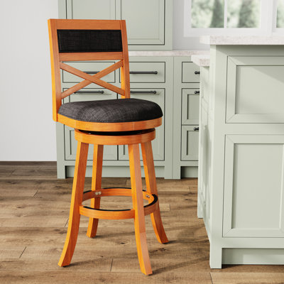 Tabouret pivotant de 30 po au fini gris anthracite fascinant