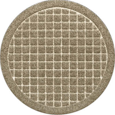WaterHog® Squares 17 in. Round Indoor Outdoor Plant Trivet Set/2