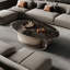 Table basse ovale en pierre supercristalline-105843506-105843507