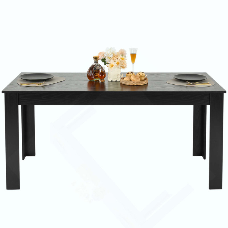 Table de salle à manger rectangulaire en bois pour 4 à 6 personnes (table seulement)
