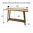 Natural Rustic Console Table 