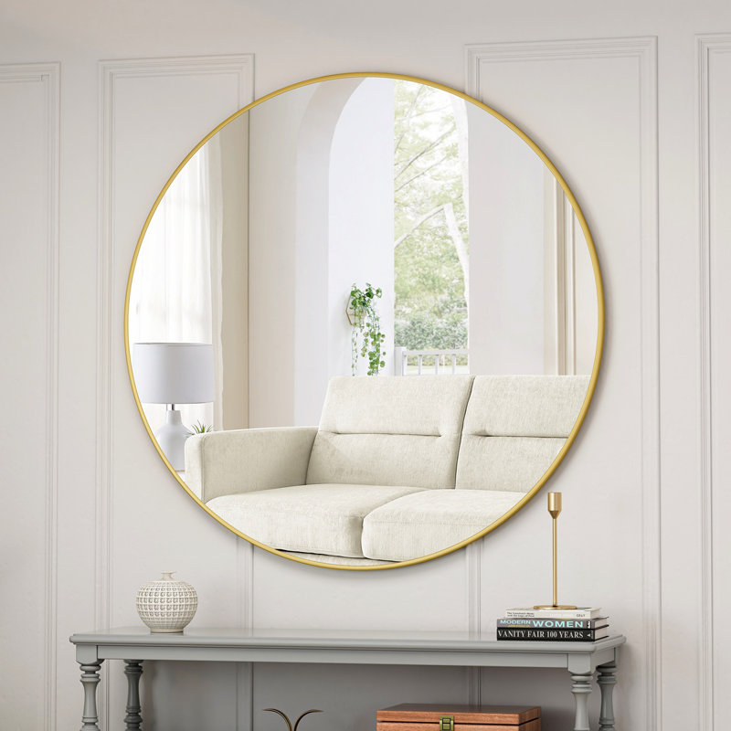 Miroir mural 48 po, 48" x 48", Doré