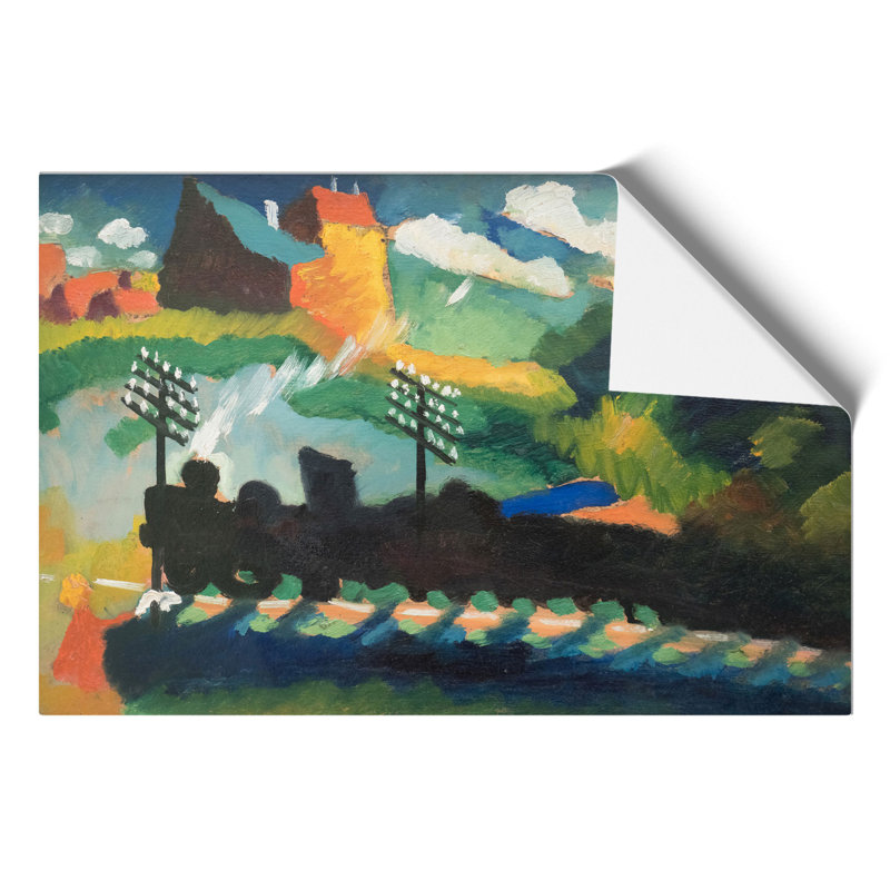 Railroad at Murnau by Wassily Kandinsky - Frameless Print, 42cm H x 59cm W x 0.1cm D