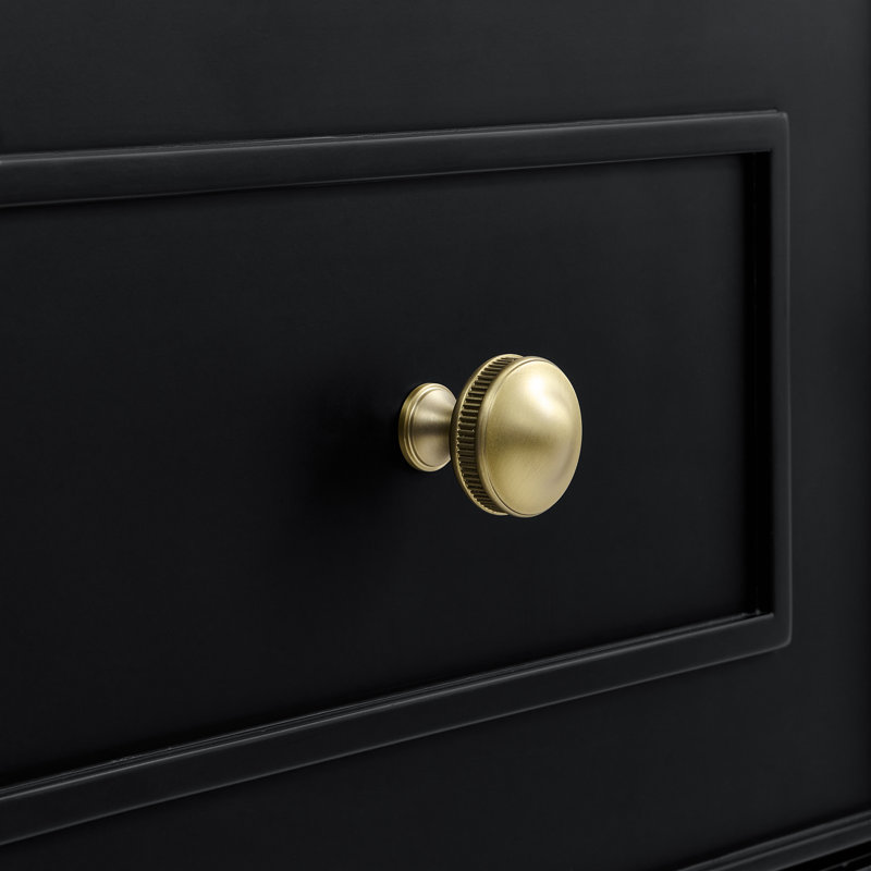 Lorelai 36'' W Single Bathroom Vanity Base, Black Onyx