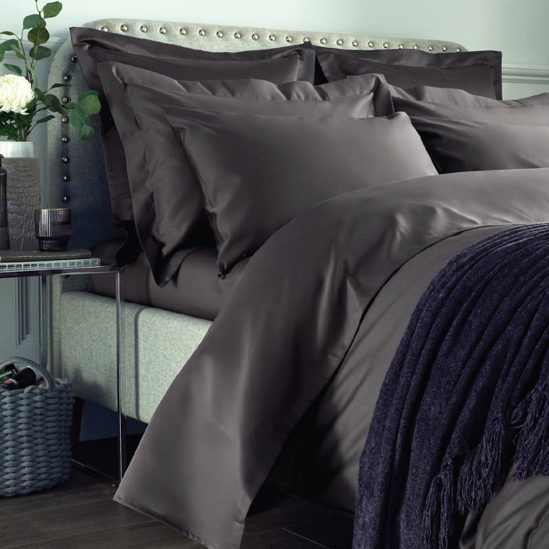 Marview 1000 Thread Count Cotton Sateen Flat Sheet, Platinum, Super King (6')