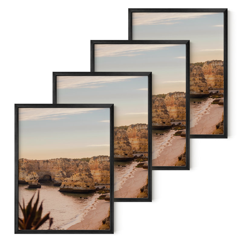 Cadre photo en métal, Noir, 12 po x 16 po