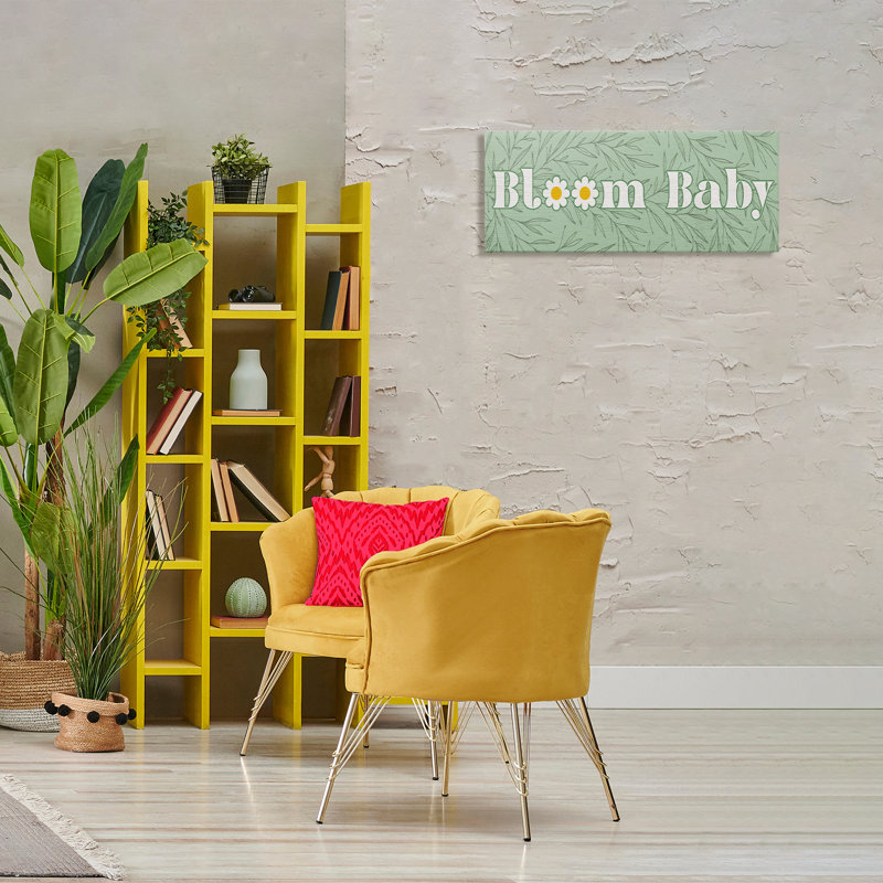 Groovy Bloom, toile par Lil 'Rue, H 13 po x l 30 po