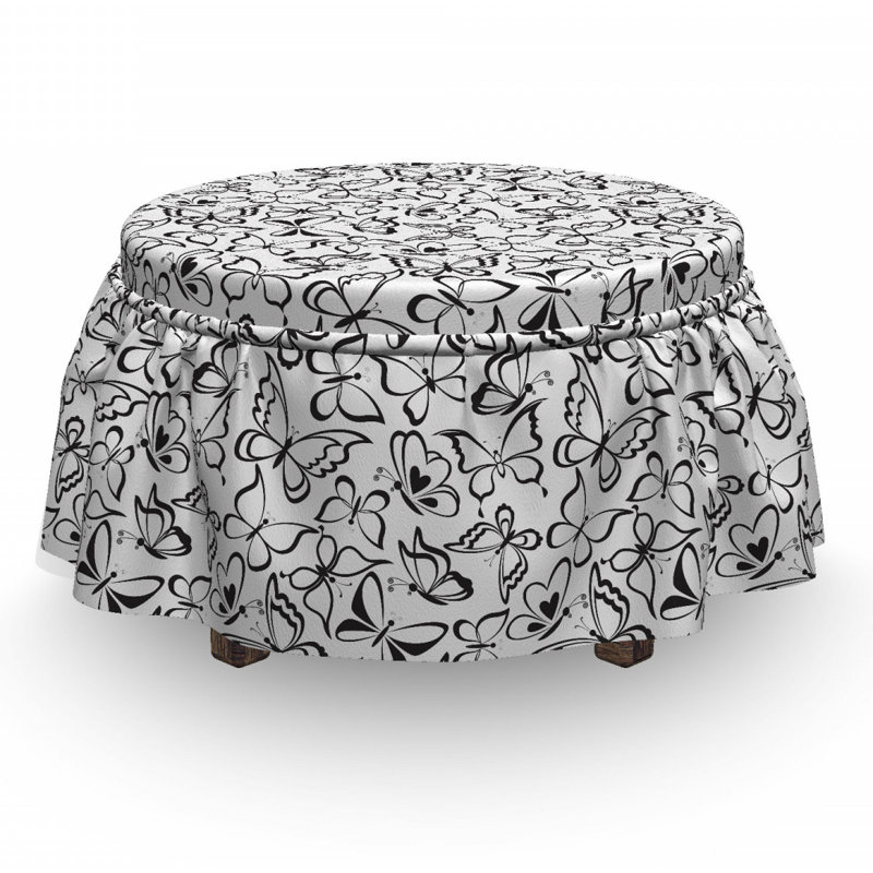 Box Cushion Ottoman Slipcover