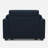 Knopp Velvet Comfort Rest Single Sofa-795805010