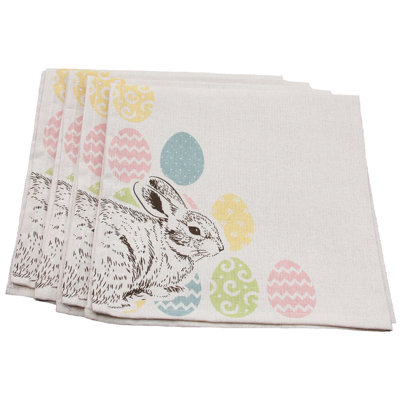 Bunny Eggs Placemat and Napkins Set