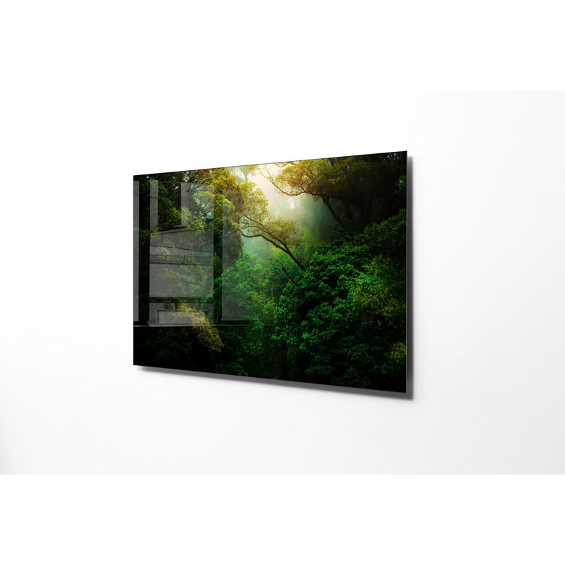 Superbe peinture murale en verre trempé 27,6 po x 39,4 po | 100% verre trempé, épaisseur: 0,16 pouce | Décoration élégante pour le salon ou le bureau, durable et facile à nettoyer, idée de cadeau parfaite