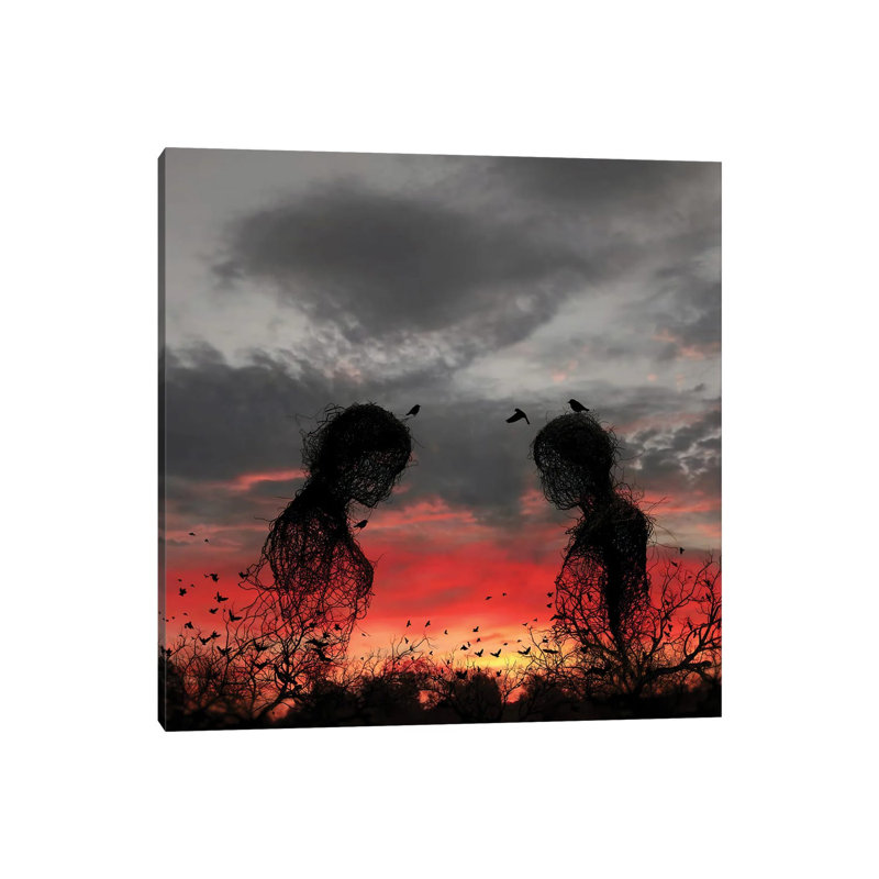 Sunset - Wrapped Canvas Print, 45.72 cm H x 45.72 cm W x 1.91 cm D