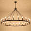 Luminaire de style campagnard rond de style campagnard à 24 lumières Yeraldine-290637767-312405566