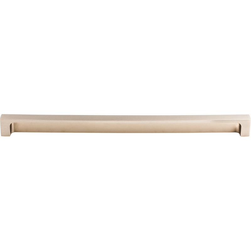 Modern Metro Finger Pull, Brushed Satin Nickel, 12" Center to Center