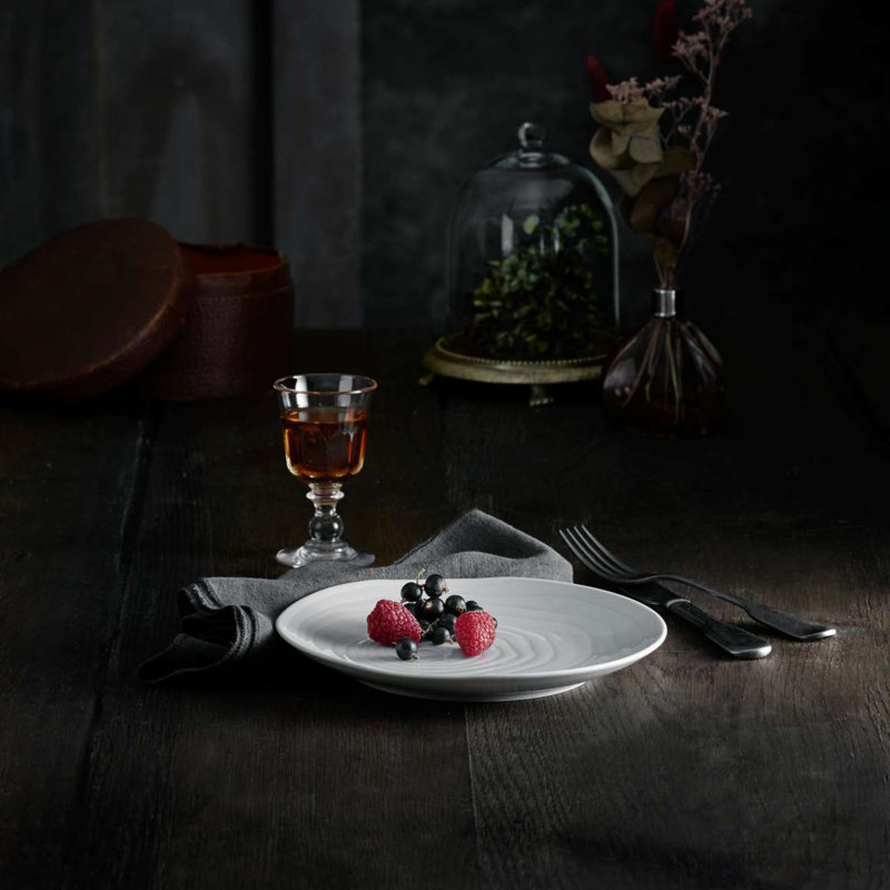 Teck White Salad Plates