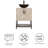 Bertoncini 24" x 20" Narrow Depth Single Bathroom Vanity Set-1561092130