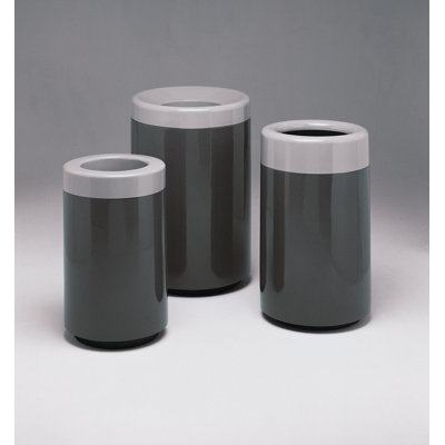 Poubelle 50 gallons series receptacle Top Entry Round