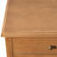 Console traditionnelle Bellmont avec 3 tiroirs, une étagère ouverte et des pattes décoratives en pin massif pour le salon-135410912