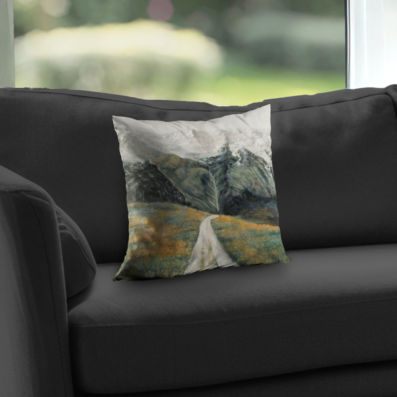 Mountainous Landscape - Contemporary Mountains – Throw Pillow Cover Only, Double-Sided Print, Insert Not Included